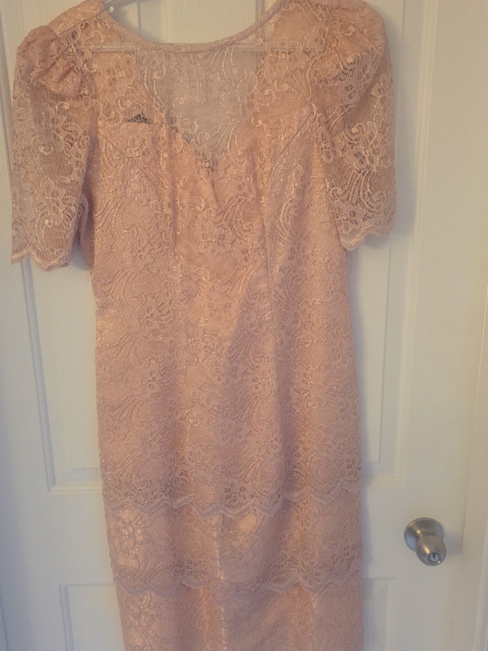 Women's Lace Dress in Blush Pink